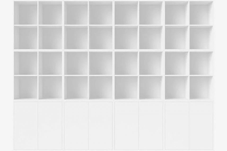 Biblioteca alba din MDF 210 cm Combination Large Bolia - PARIS14A.RO