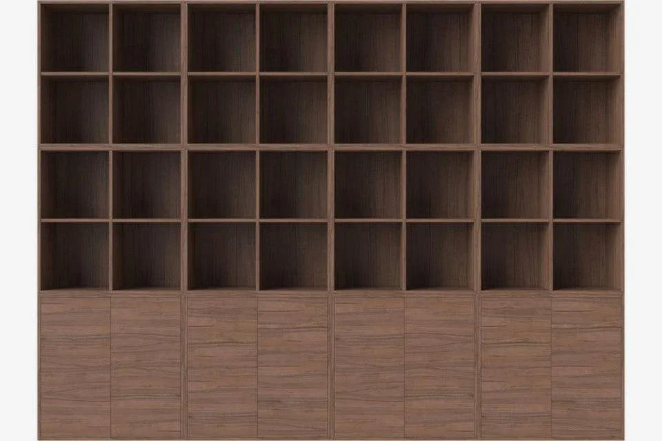 Biblioteca maro nuc din lemn 210 cm Combination Large Bolia - PARIS14A.RO