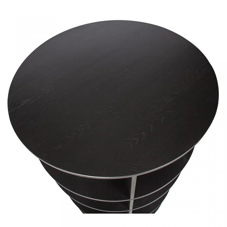 Biblioteca neagra din lemn 168 cm Trian Andy Black - PARIS14A.RO