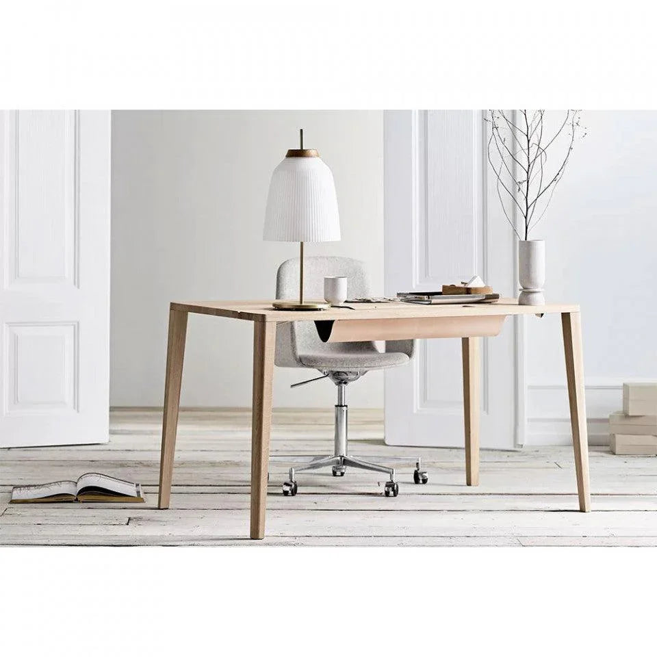 Birou maro deschis din lemn de stejar 50x110 cm Graceful Bolia - PARIS14A.RO