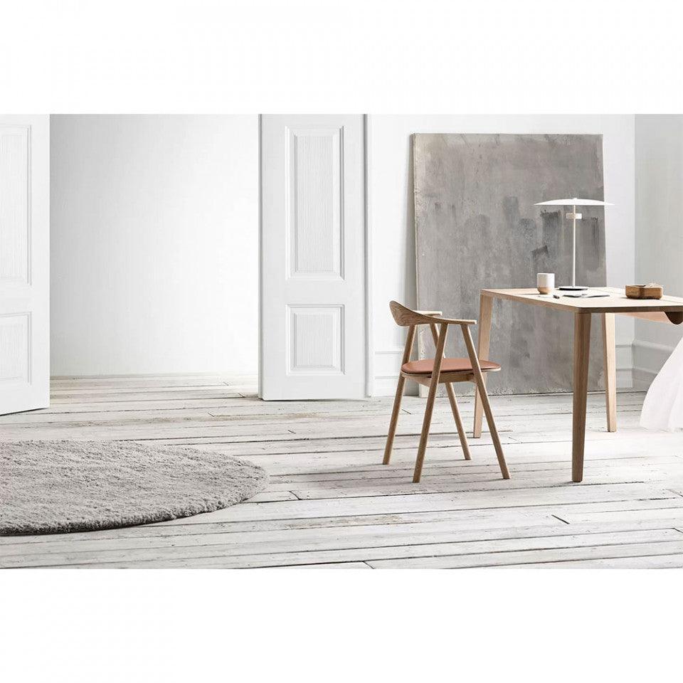 Birou maro deschis din lemn de stejar 70x130 cm Graceful Bolia - PARIS14A.RO