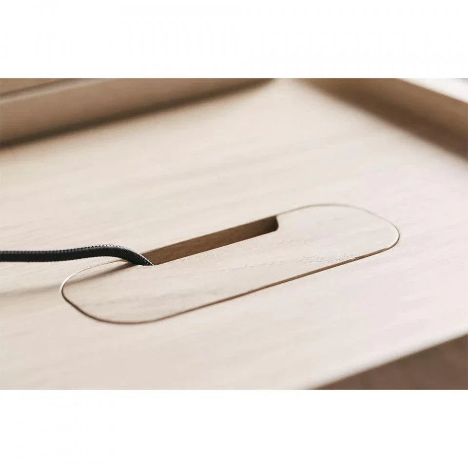 Birou maro/negru din lemn de stejar si otel 73x159 cm Acentric Bolia - PARIS14A.RO