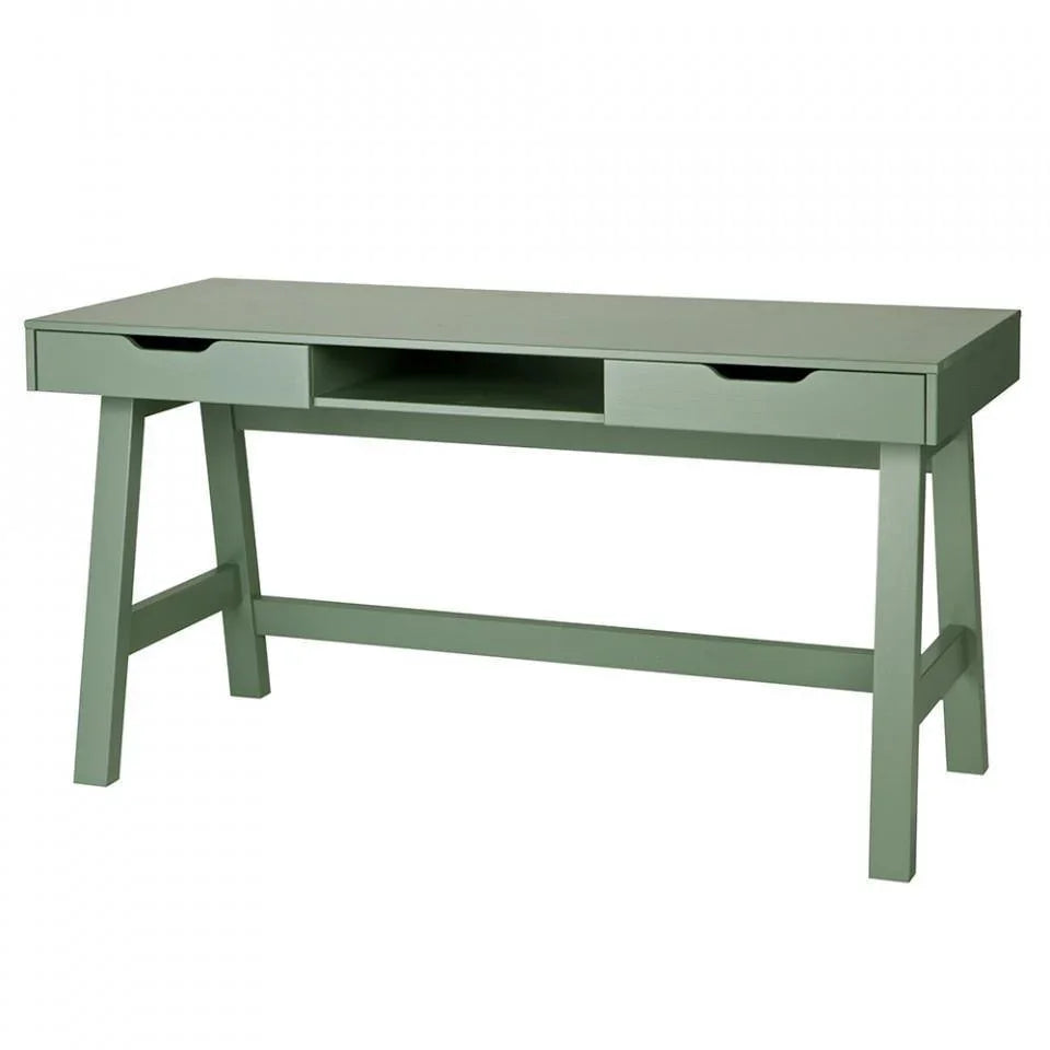 Birou verde din lemn de pin 62x140 cm Nikki - PARIS14A.RO