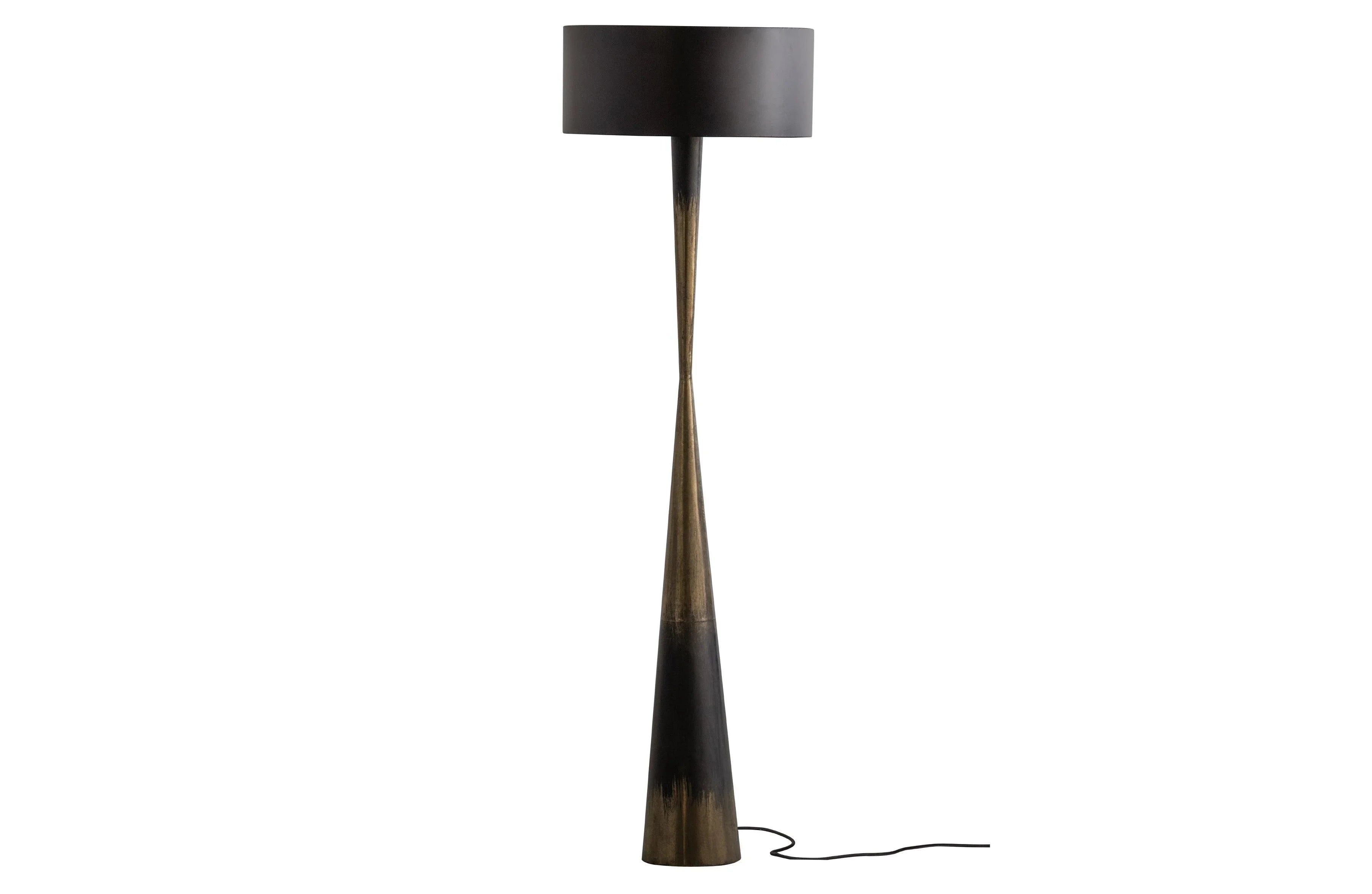 Blackout prea podea lampa metalica neagra // alama - PARIS14A.RO