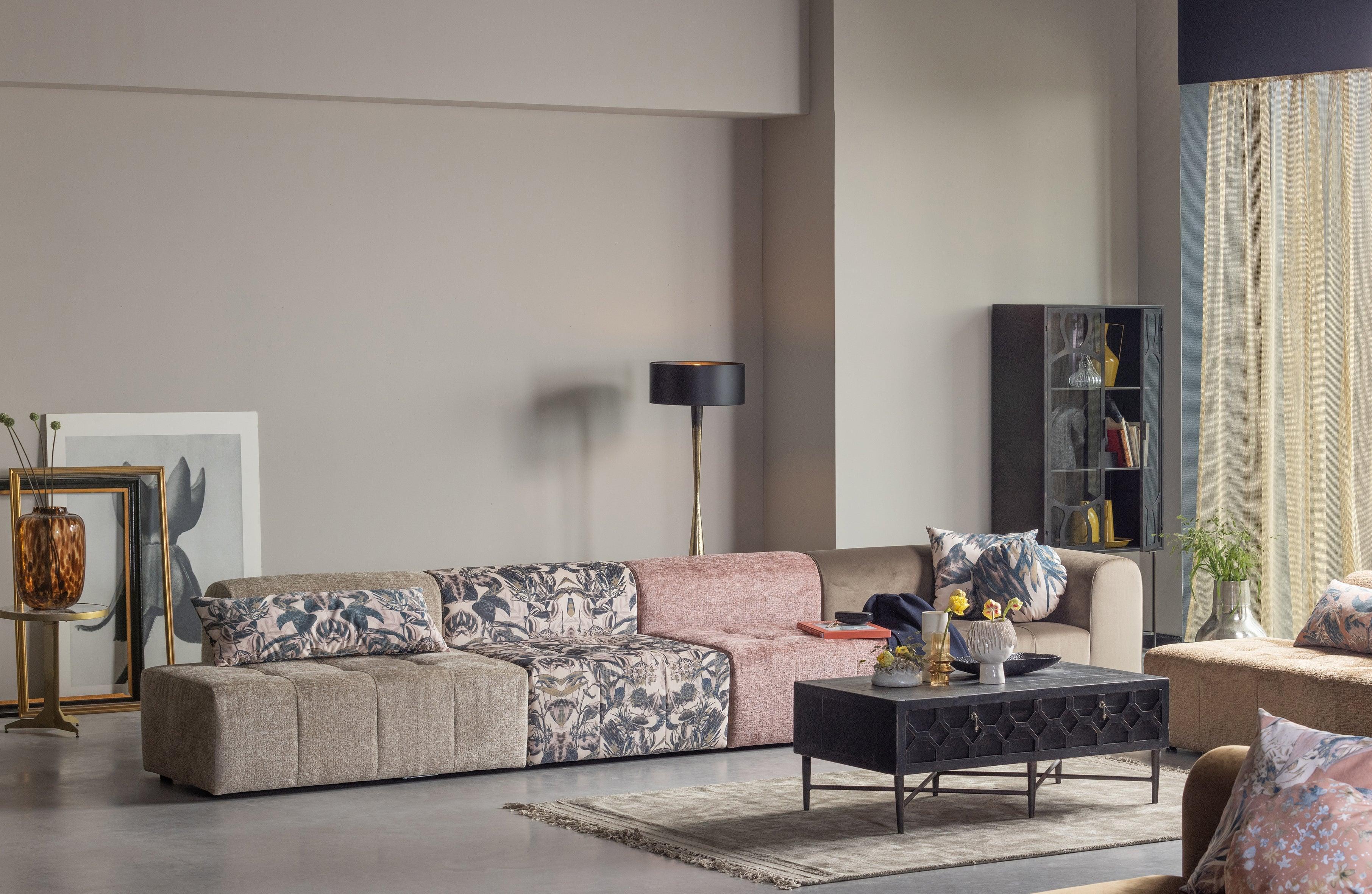 Blackout prea podea lampa metalica neagra // alama - PARIS14A.RO