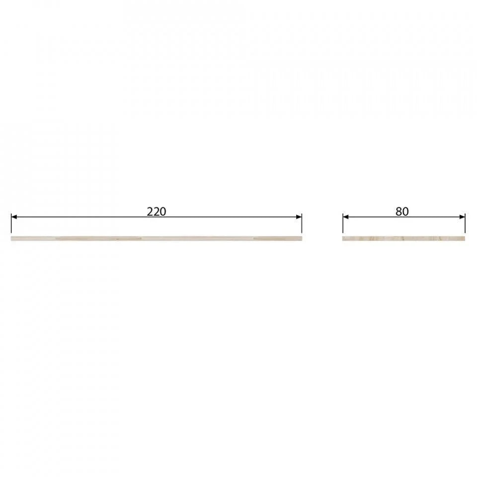 Blat maro din lemn de frasin 80x220 cm Panel - PARIS14A.RO