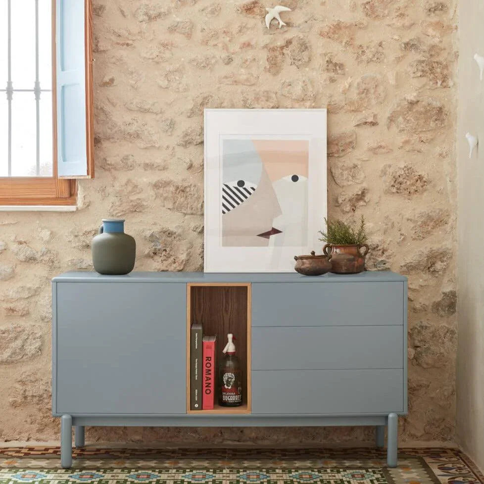 Bufet Corvo 1D3Dr Pearl Grey - PARIS14A.RO