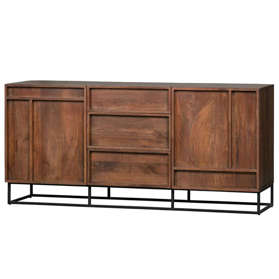 Bufet inferior maro din lemn de mango 160 cm Forrest - PARIS14A.RO
