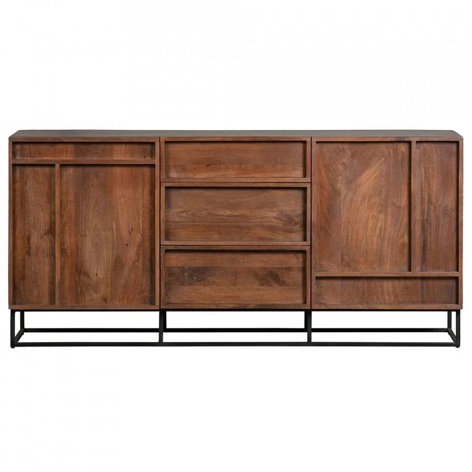 Bufet inferior maro din lemn de mango 160 cm Forrest - PARIS14A.RO