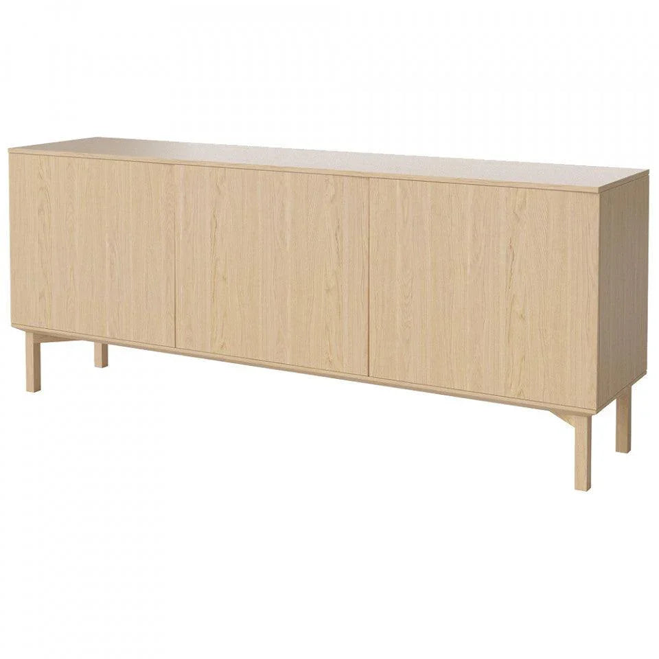 Bufet inferior maro din lemn de stejar 200 cm Silent Bolia - PARIS14A.RO