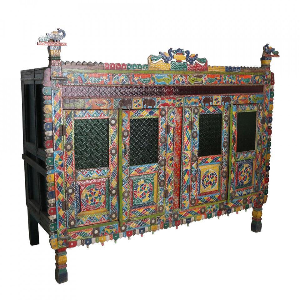 Bufet inferior multicolor din lemn 200 cm Grumant Raw Materials - PARIS14A.RO