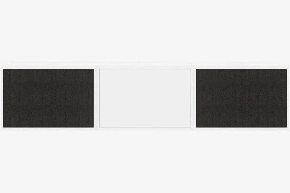 Bufet superior alb/negru din MDF 157 cm Hifi Bolia - PARIS14A.RO