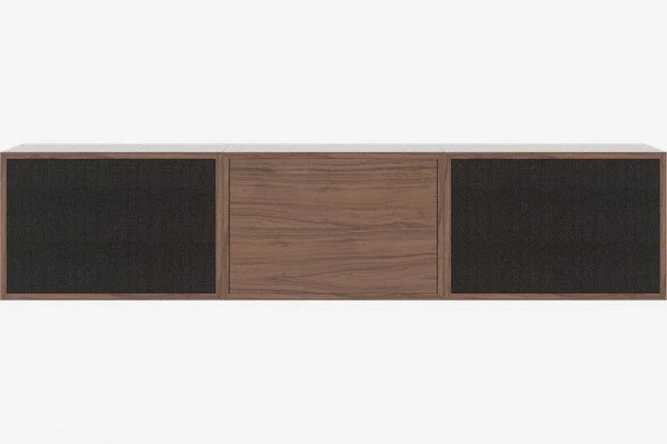 Bufet superior maro nuc/negru din lemn 157 cm Hifi Bolia - PARIS14A.RO