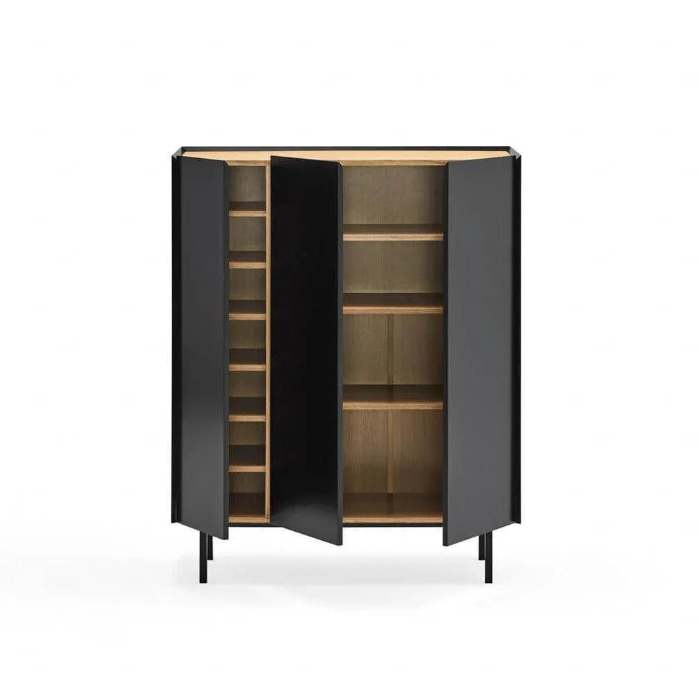 Cabinet ocazional Arista 3p Int.Bin Negru - PARIS14A.RO