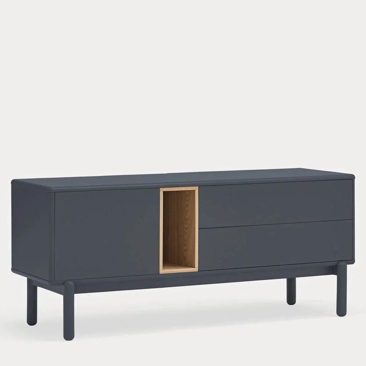 Cabinet TV Corvo 1D1H2DR 140cm Antracit întunecat - PARIS14A.RO