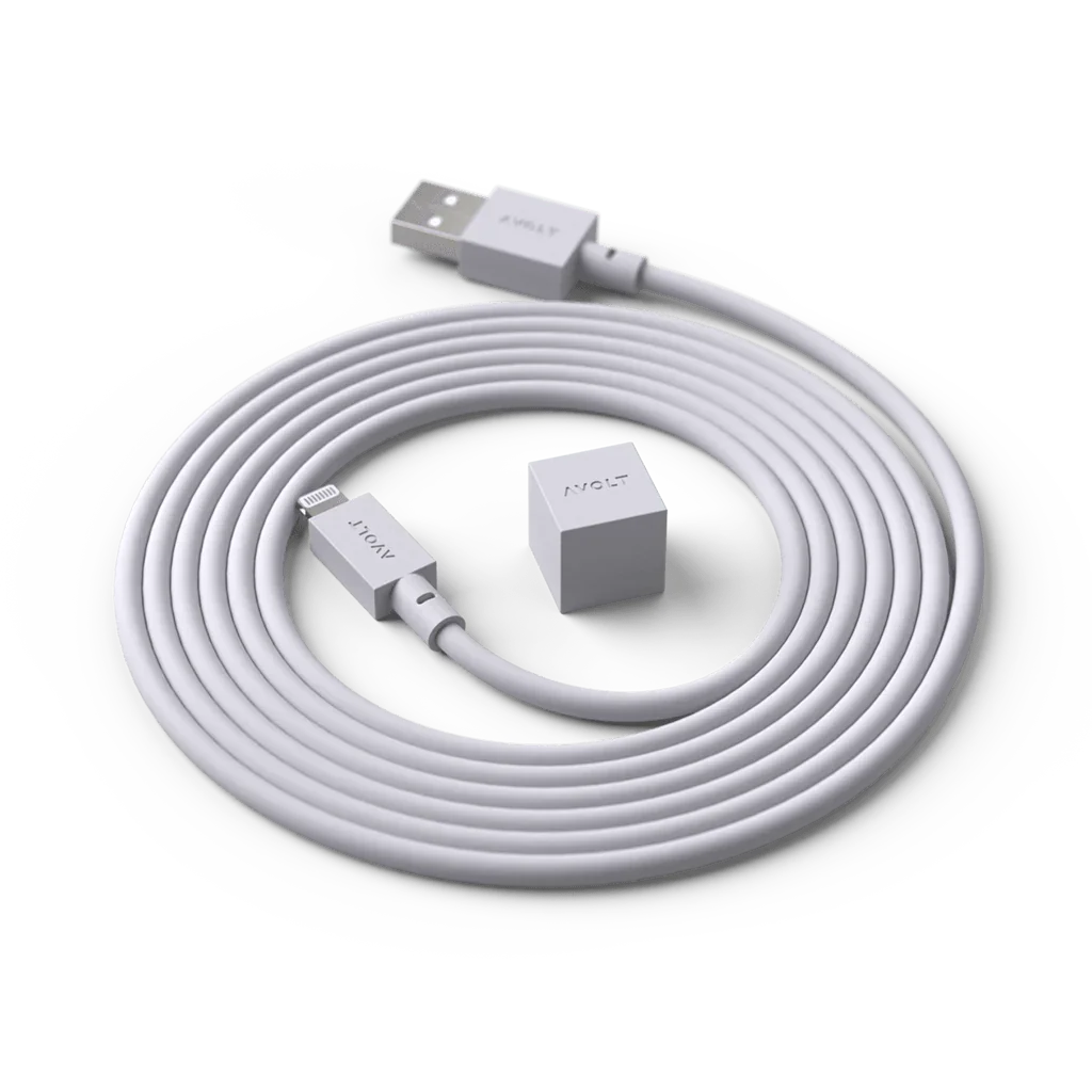 Cablu de încărcare Cable 1 USB-A to Apple lightning, Culoare Grey - Avolt - PARIS14A.RO