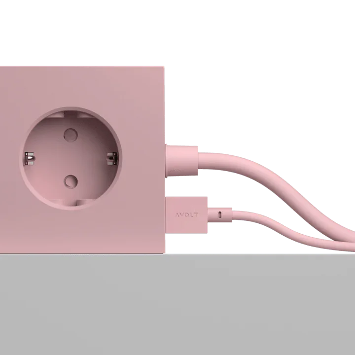 Cablu de încărcare Cable 1 USB-A to Apple lightning, Culoare Old Pink - Avolt - PARIS14A.RO