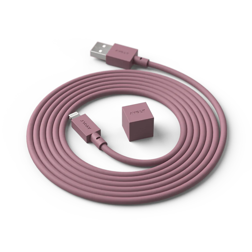 Cablu de încărcare Cable 1 USB-A to Apple lightning, Culoare Rusty Red - Avolt - PARIS14A.RO