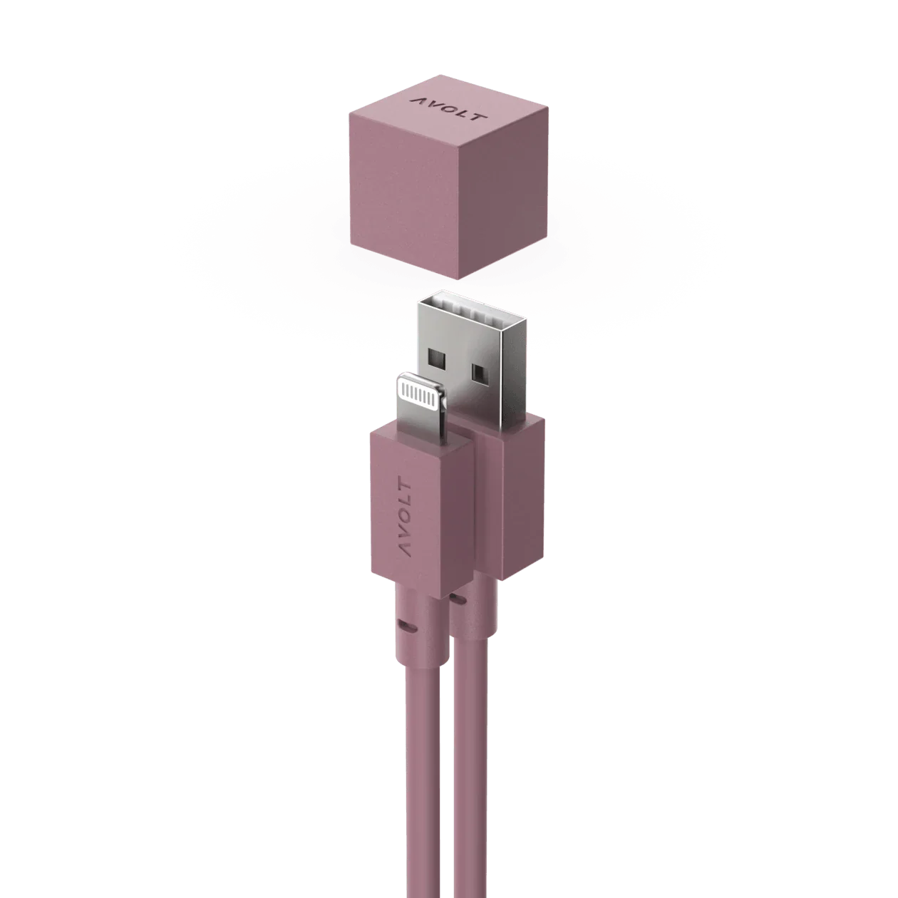 Cablu de încărcare Cable 1 USB-A to Apple lightning, Culoare Rusty Red - Avolt - PARIS14A.RO