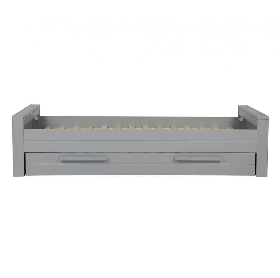 Cadru pat gri din lemn de pin 95x219 cm Dennis Concrete Grey - PARIS14A.RO