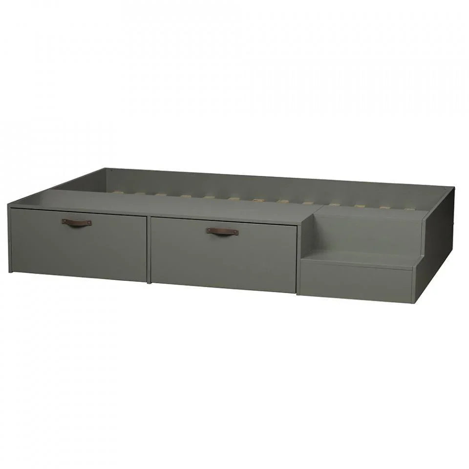 Cadru pat verde din lemn de pin 131x204 cm Stage - PARIS14A.RO