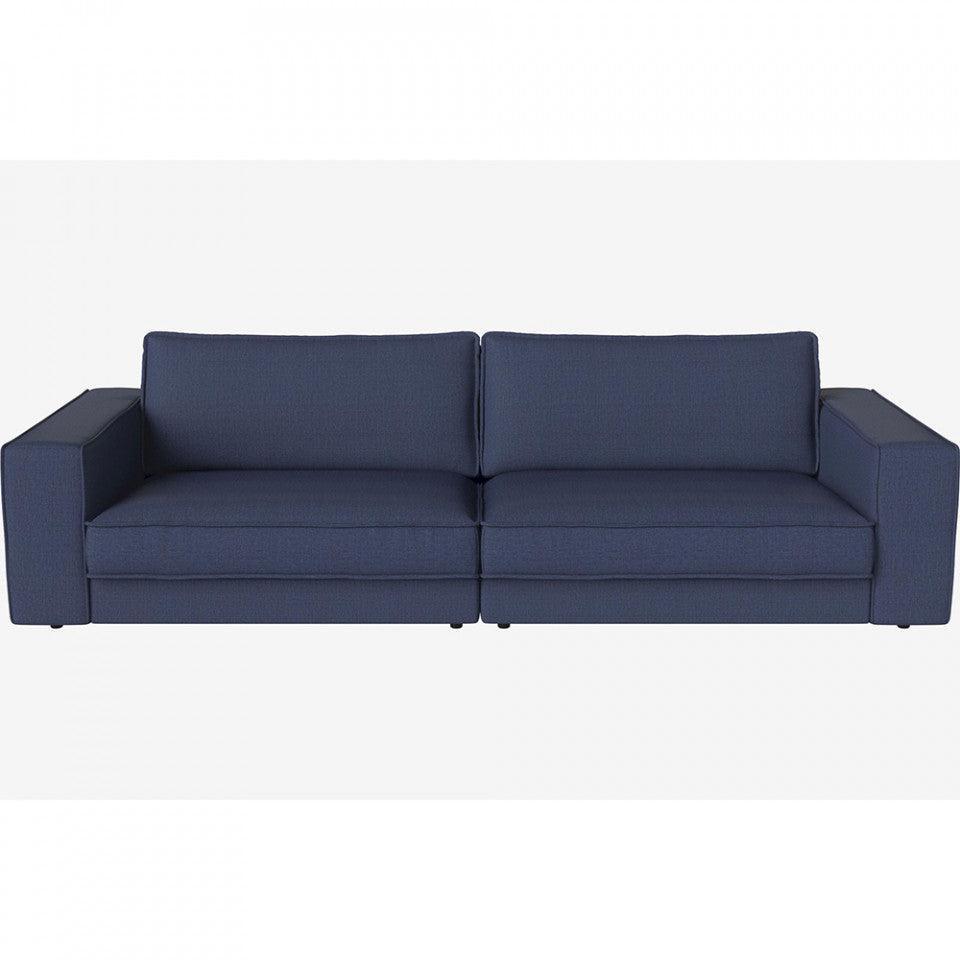 Canapea albastra din poliester 290 cm Noora London Bolia - PARIS14A.RO
