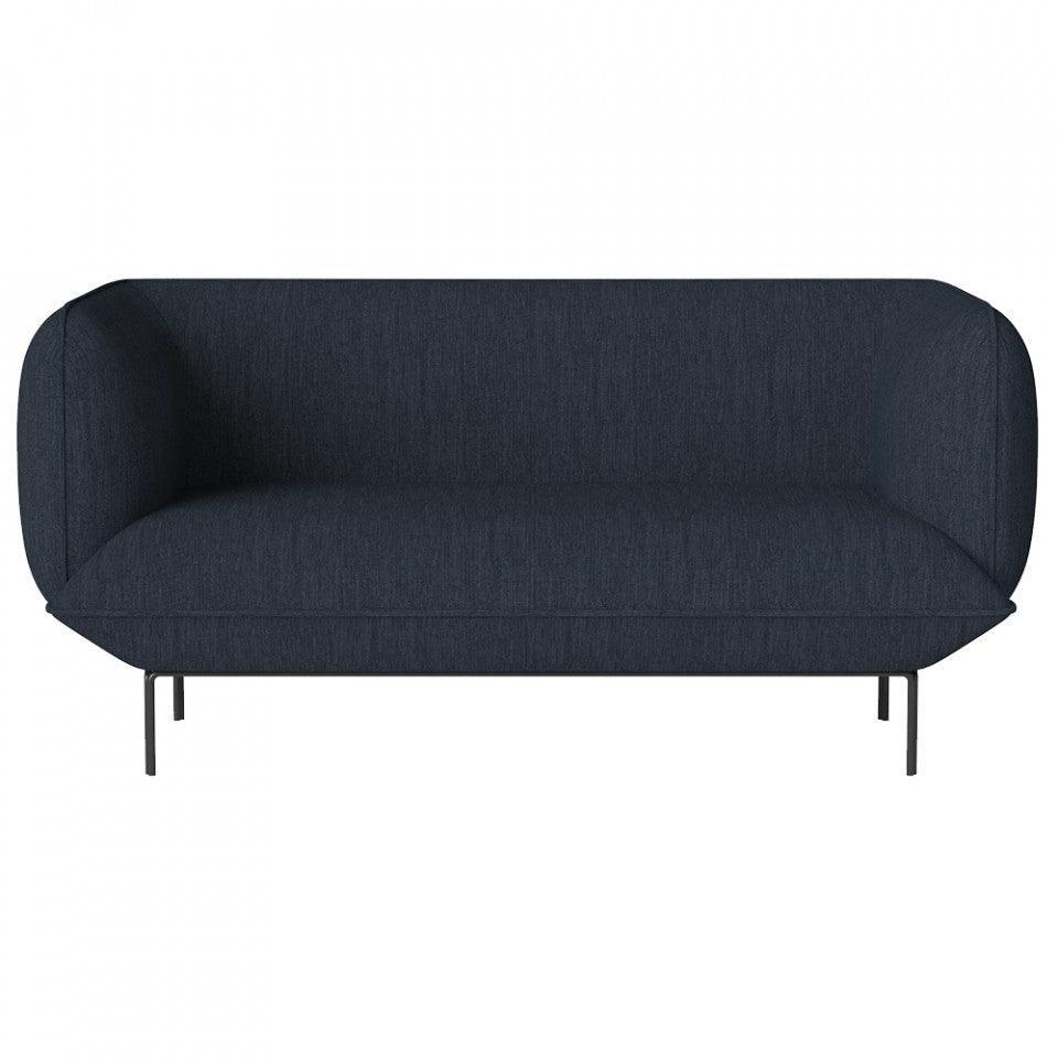 Canapea albastru inchis din lana si otel pentru 2 persoane Cloud Laine Bolia - PARIS14A.RO