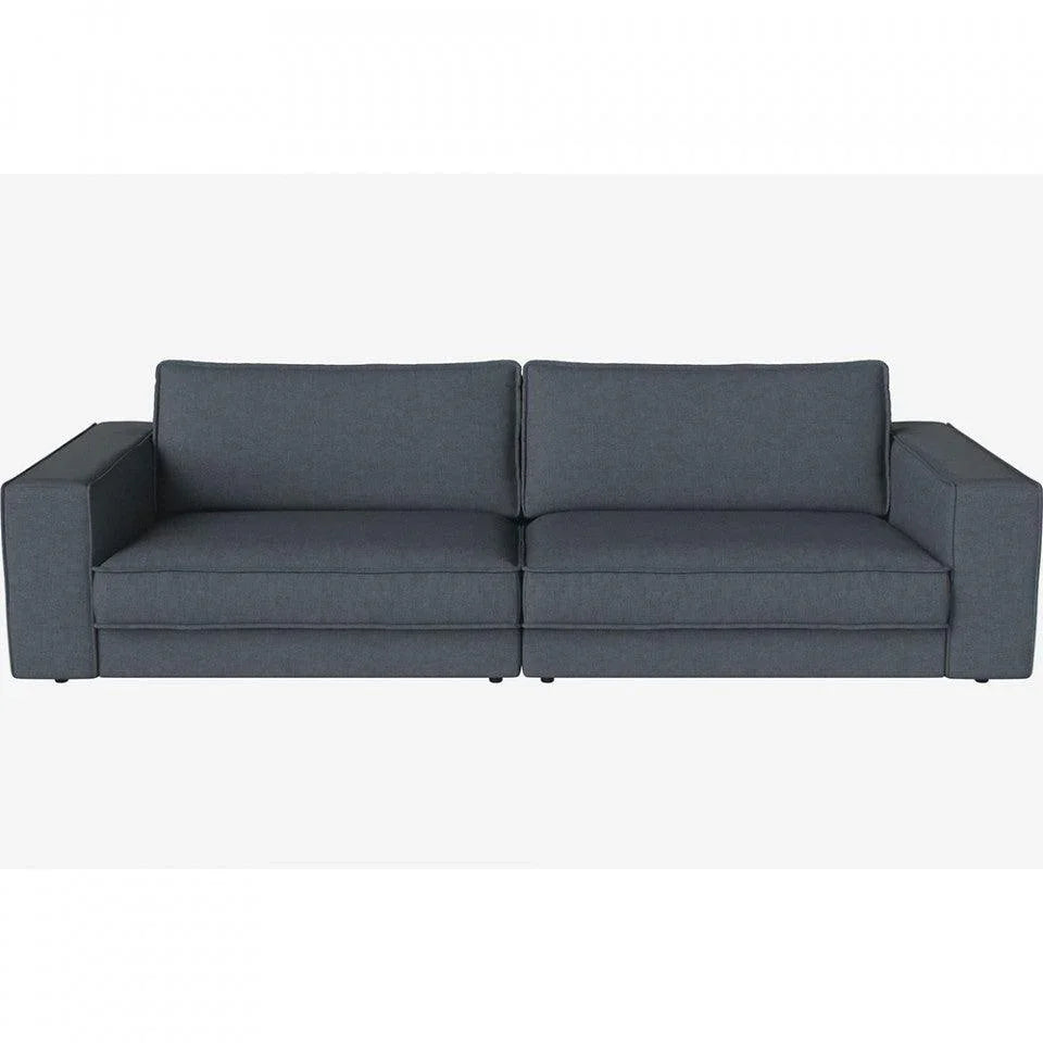 Canapea albastru prafuit din poliester 290 cm Noora Nantes Bolia - PARIS14A.RO