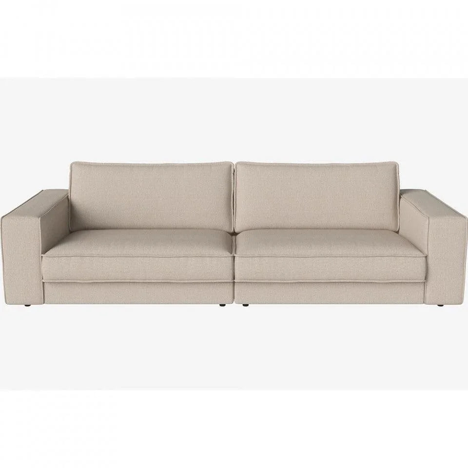 Canapea bej deschis din poliester 290 cm Noora London Bolia - PARIS14A.RO