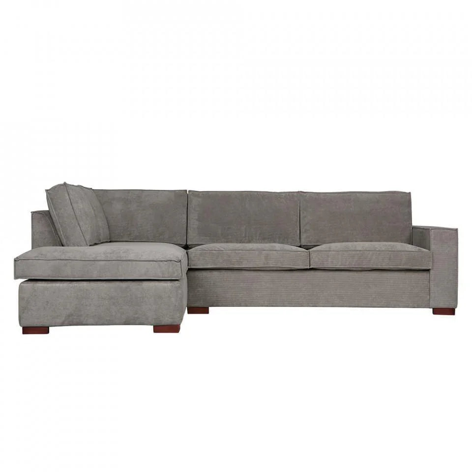 Canapea cu colt verde din poliester si poliamide 283 cm Thomas Left - PARIS14A.RO