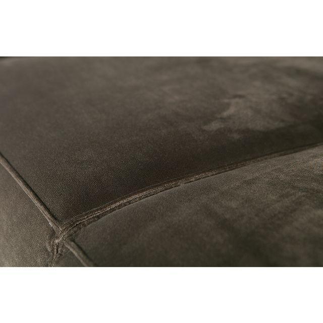 Canapea cu colt verde oliv din catifea Statement Right - PARIS14A.RO