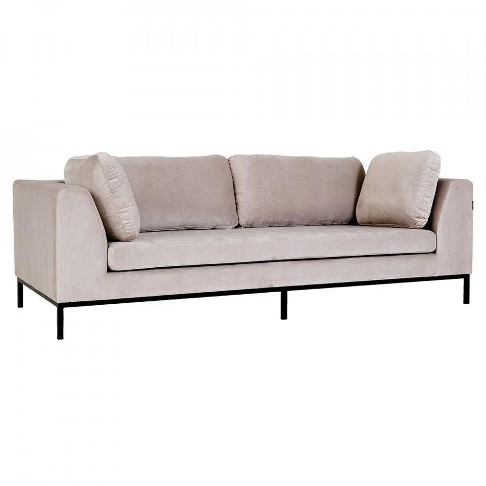 Canapea din textil si metal pentru 3 persoane Ambient Custom Form - PARIS14A.RO