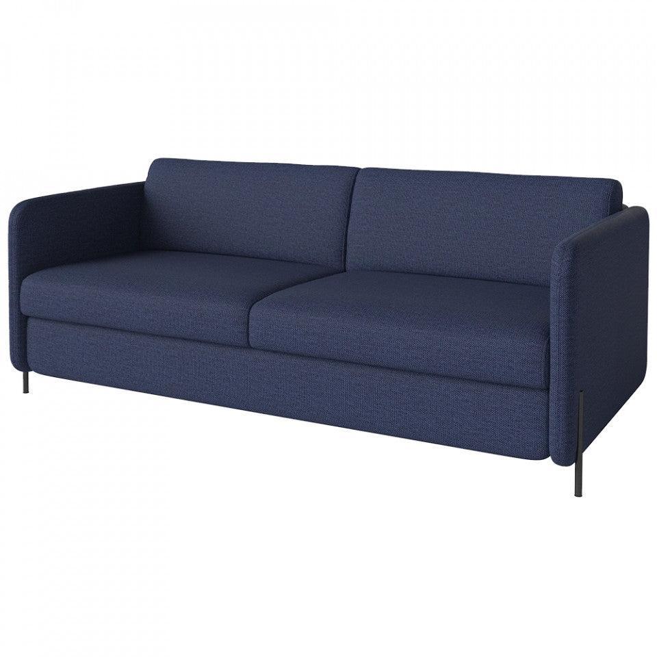 Canapea extensibila albastra din poliester pentru 3 persoane Pira London Bolia - PARIS14A.RO
