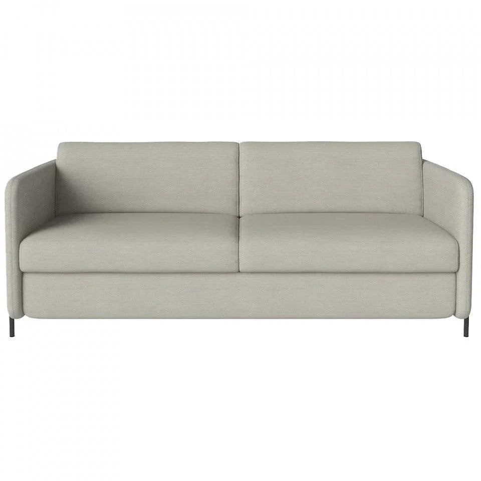 Canapea extensibila bej nisipiu din poliester pentru 3 persoane Pira Linea Bolia - PARIS14A.RO