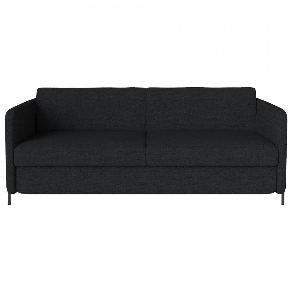 Canapea extensibila gri antracit din lana pentru 3 persoane Pira Laine Bolia - PARIS14A.RO