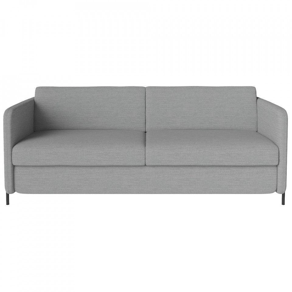 Canapea extensibila gri din lana pentru 3 persoane Pira Laine Bolia - PARIS14A.RO