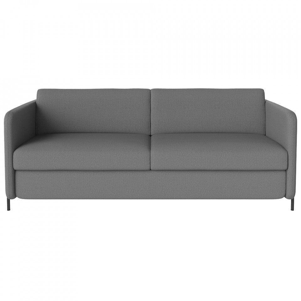 Canapea extensibila gri din poliester pentru 3 persoane Pira Ascot Bolia - PARIS14A.RO