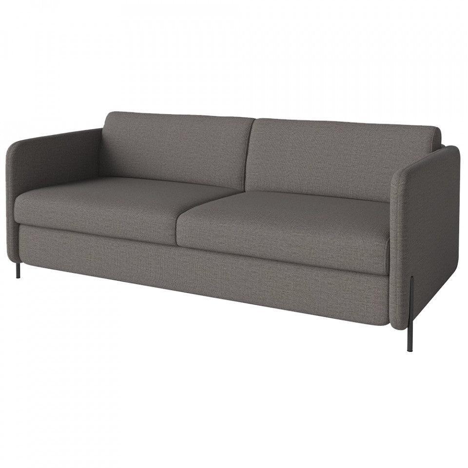 Canapea extensibila maro din poliester pentru 3 persoane Pira London Bolia - PARIS14A.RO