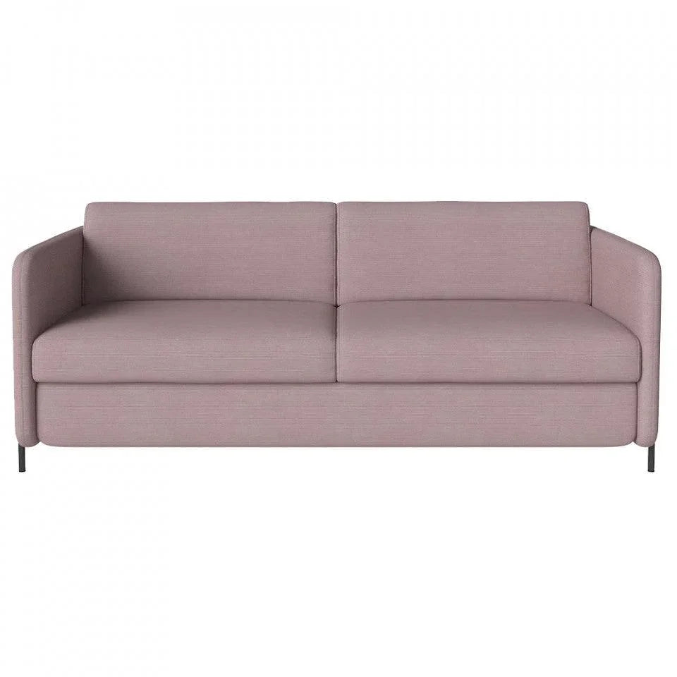 Canapea extensibila roz din poliester pentru 3 persoane Pira Linea Bolia - PARIS14A.RO