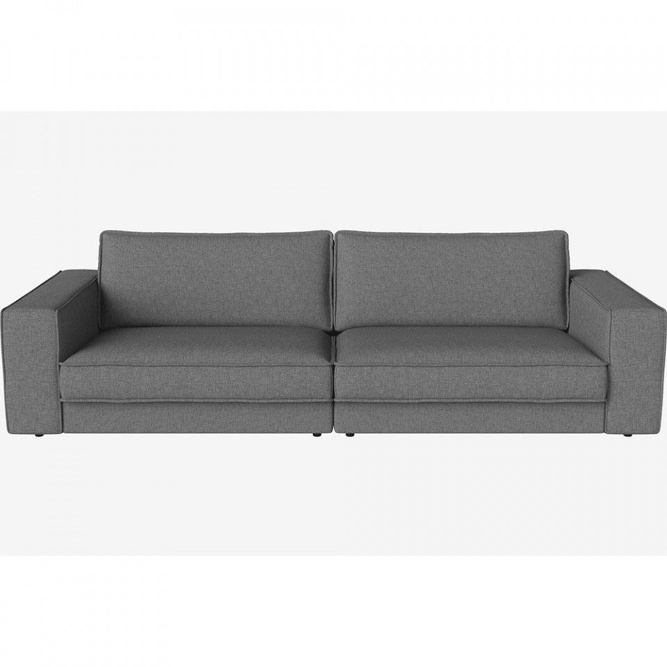 Canapea gri albastru din poliester 290 cm Noora Nantes Bolia - PARIS14A.RO