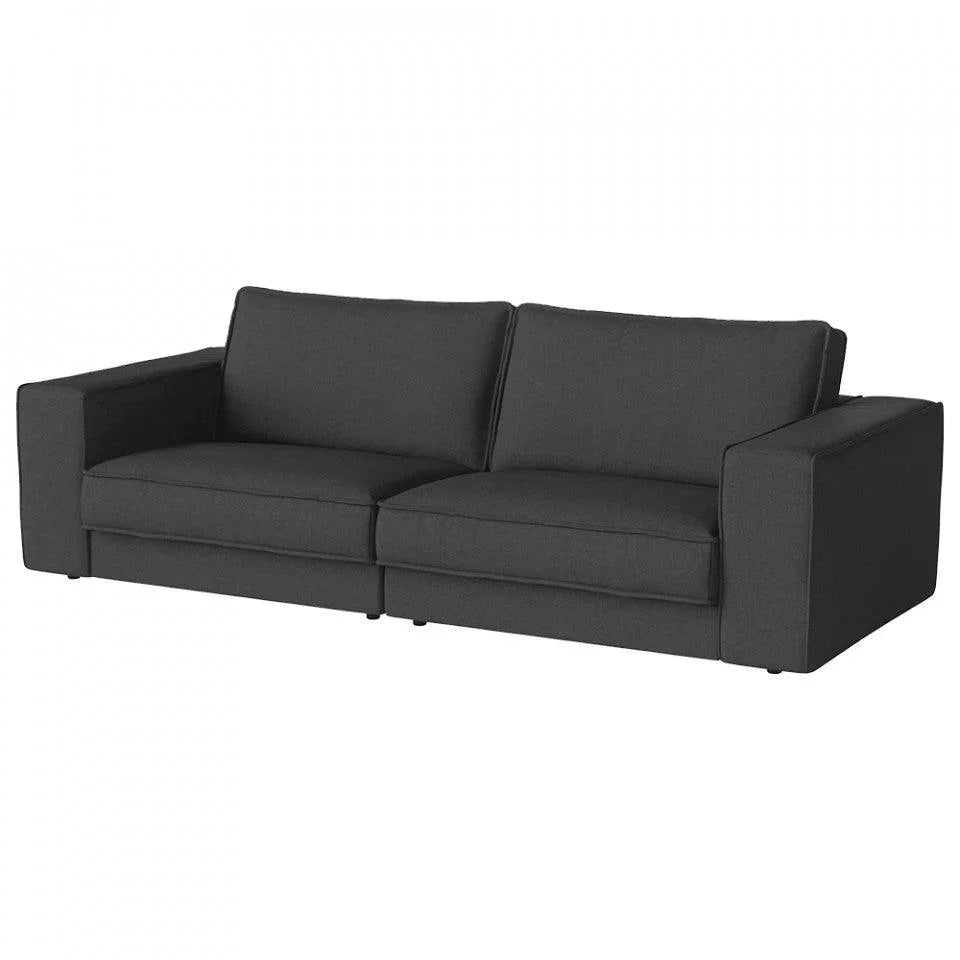 Canapea gri antracit din poliester 250 cm Noora Nantes Bolia - PARIS14A.RO