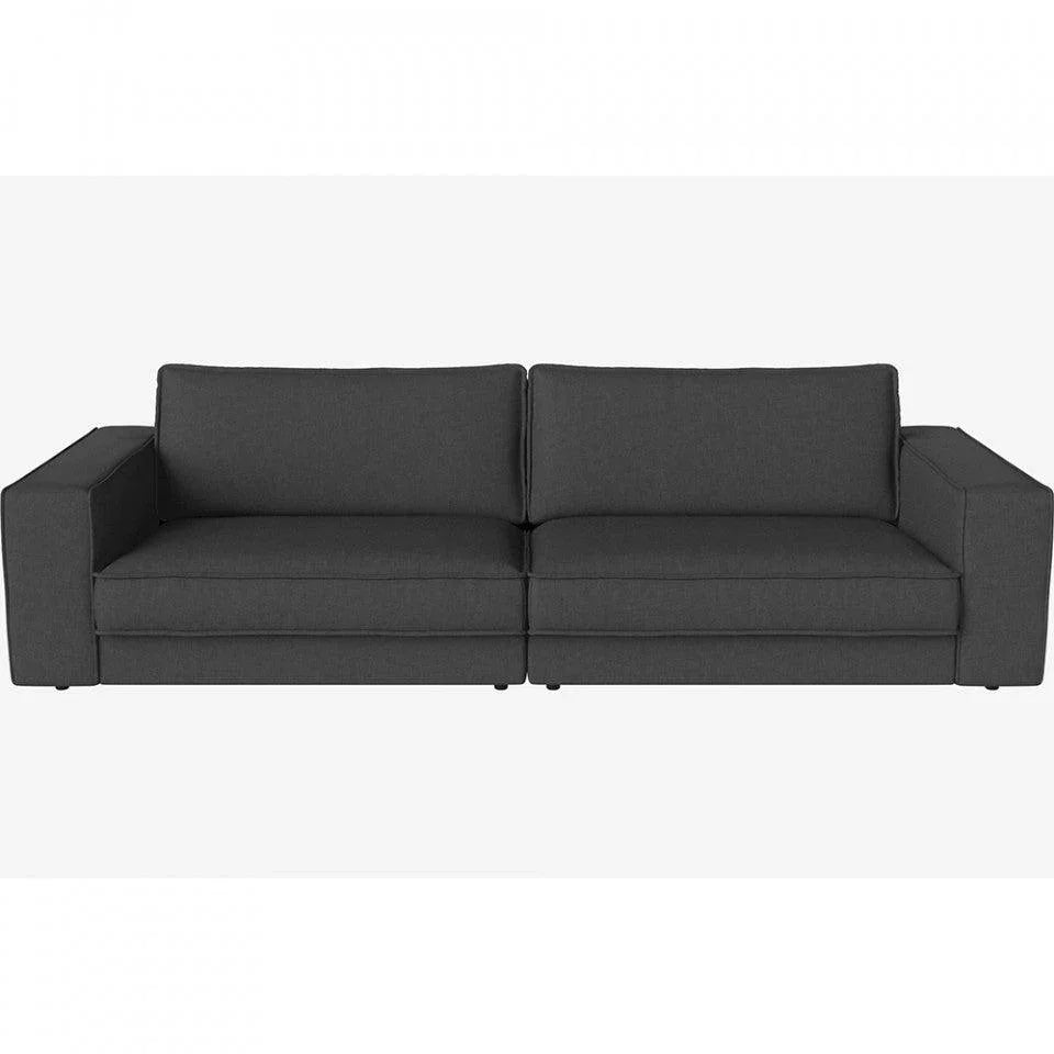 Canapea gri antracit din poliester 290 cm Noora Nantes Bolia - PARIS14A.RO