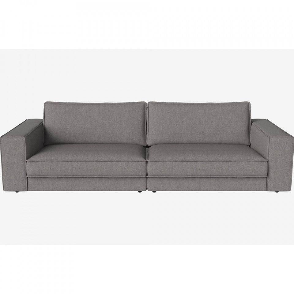 Canapea gri deschis din poliester 290 cm Noora London Multi Bolia - PARIS14A.RO