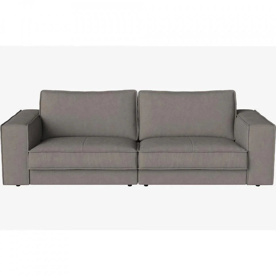 Canapea gri din piele 250 cm Noora Austin Bolia - PARIS14A.RO