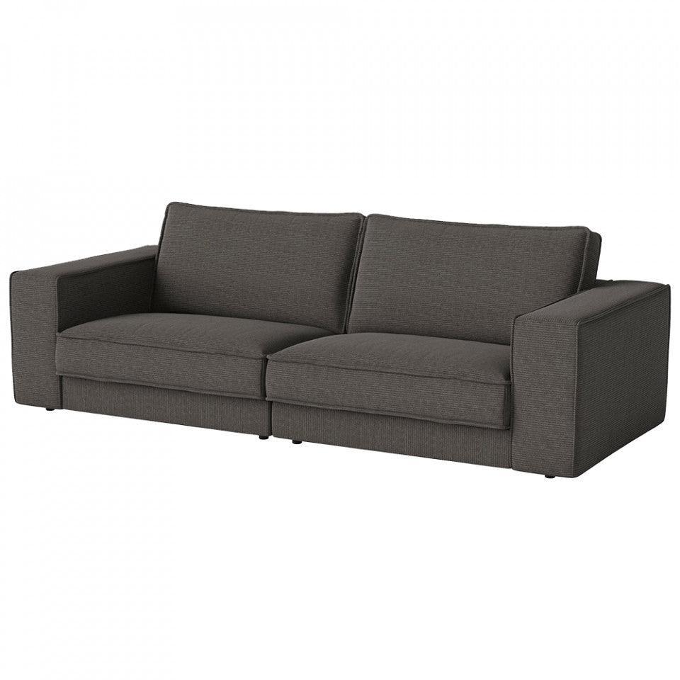 Canapea gri piatra din textil 250 cm Noora Globa Bolia - PARIS14A.RO