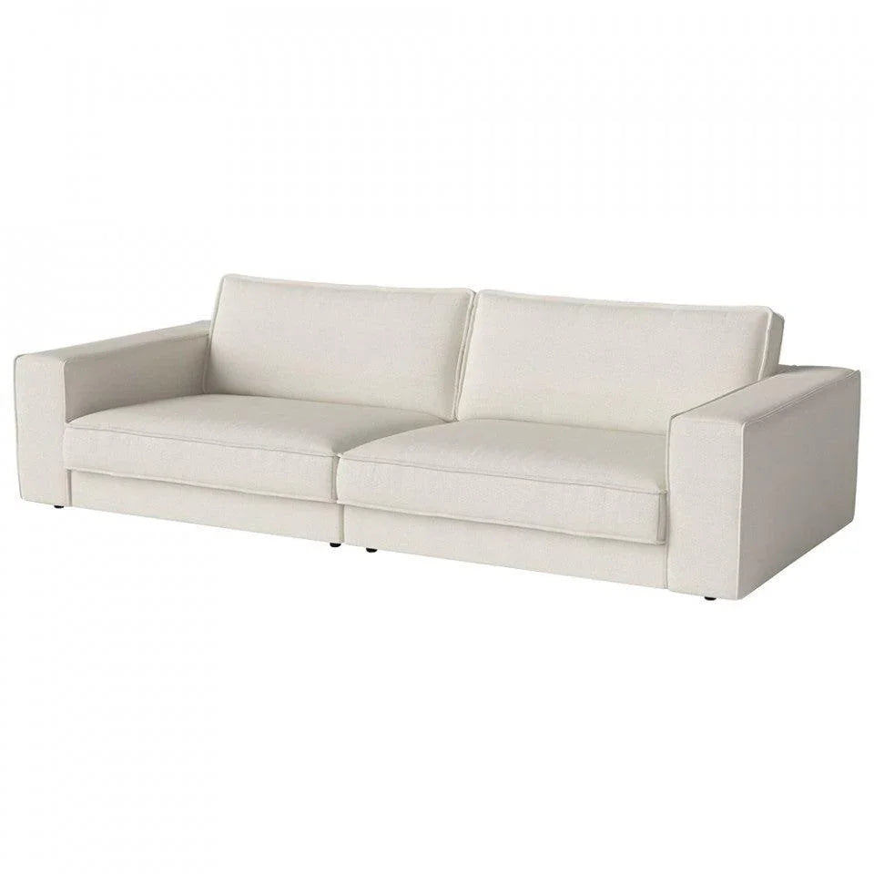 Canapea ivorie din textil 290 cm Noora Ascot Bolia - PARIS14A.RO