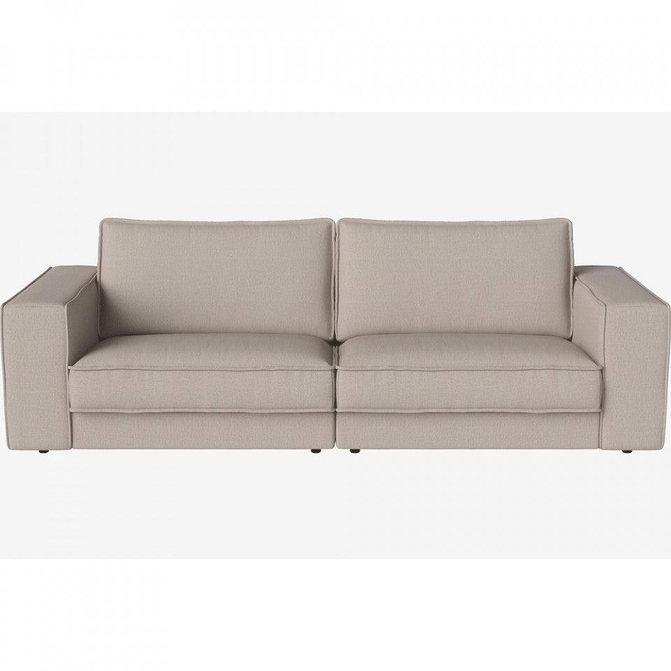 Canapea maro cenusiu din poliester 250 cm Noora London Bolia - PARIS14A.RO