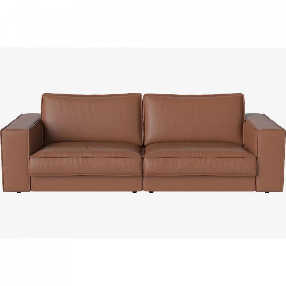Canapea maro coniac din piele 250 cm Noora Quattro Traceable Bolia - PARIS14A.RO