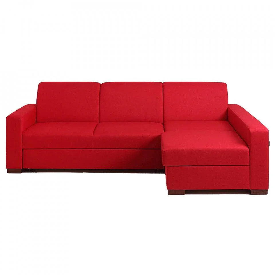 Canapea rosie din poliester pentru 3 persoane Lozier Custom Form - PARIS14A.RO