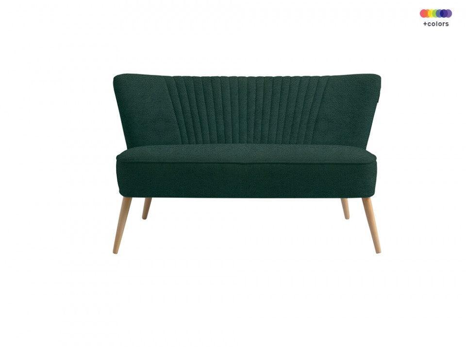 Canapea verde din poliester si lemn 123 cm Harry 2 Avocado Custom Form - PARIS14A.RO